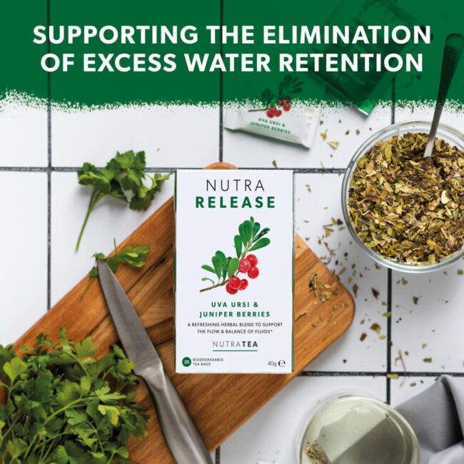 NutraTea Uva Ursi and Juniper Berries- Supporting the Elimination of excess water retention