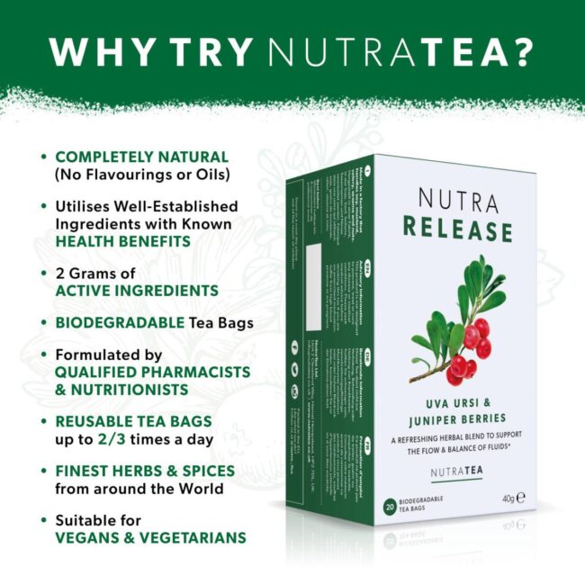 Benefits to trying NutraTea Uva Ursi and Juniper Berries Tea