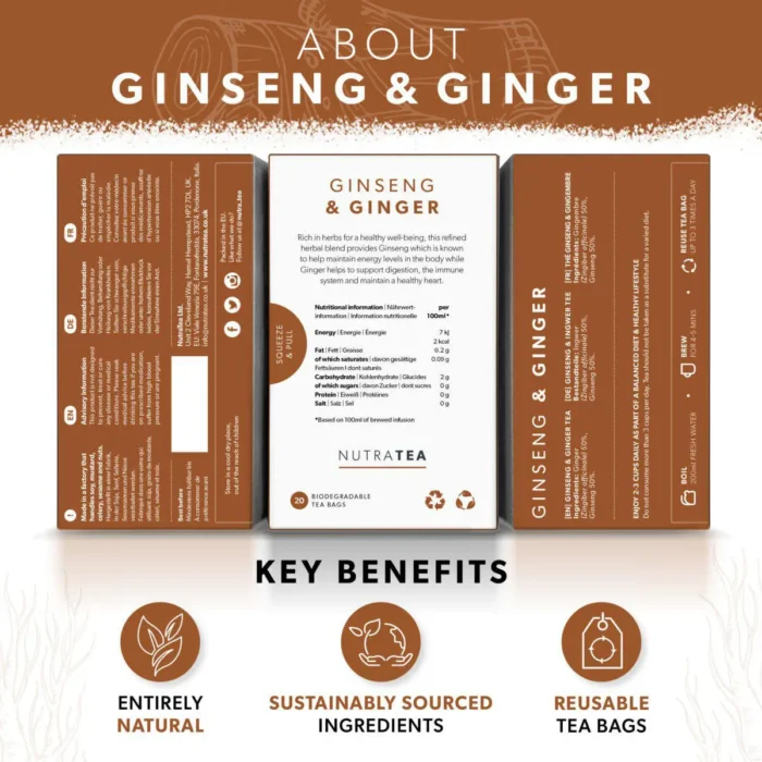 About Ginseng & Ginger Tea