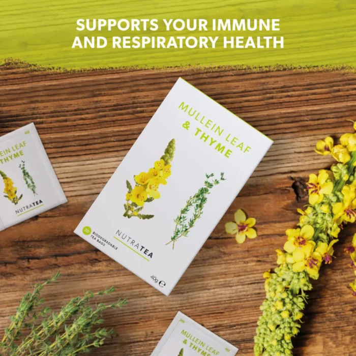 mullein leaf & thyme tea supports