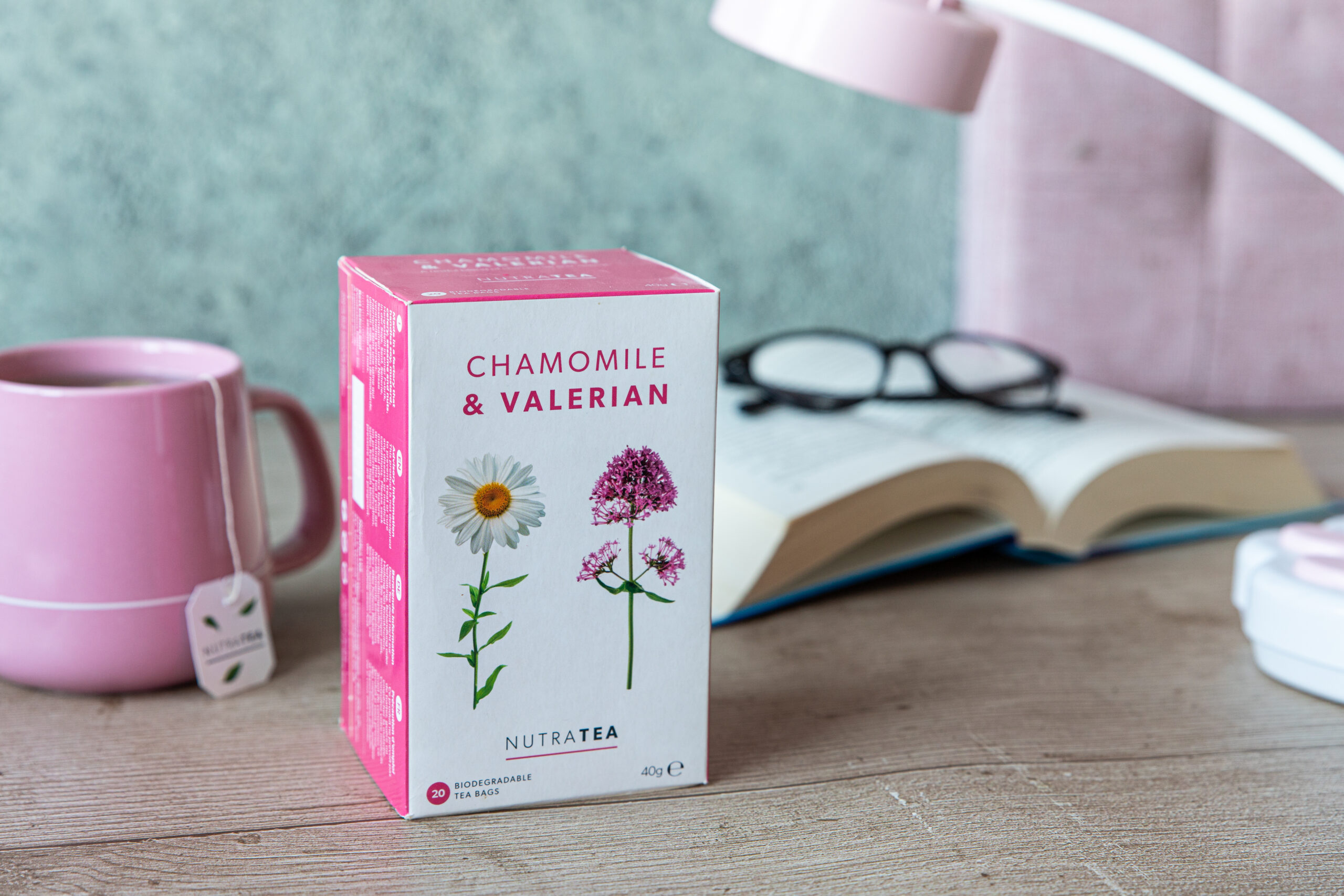 A box of chamomile and Valerian tea bags chamomile tea benefits