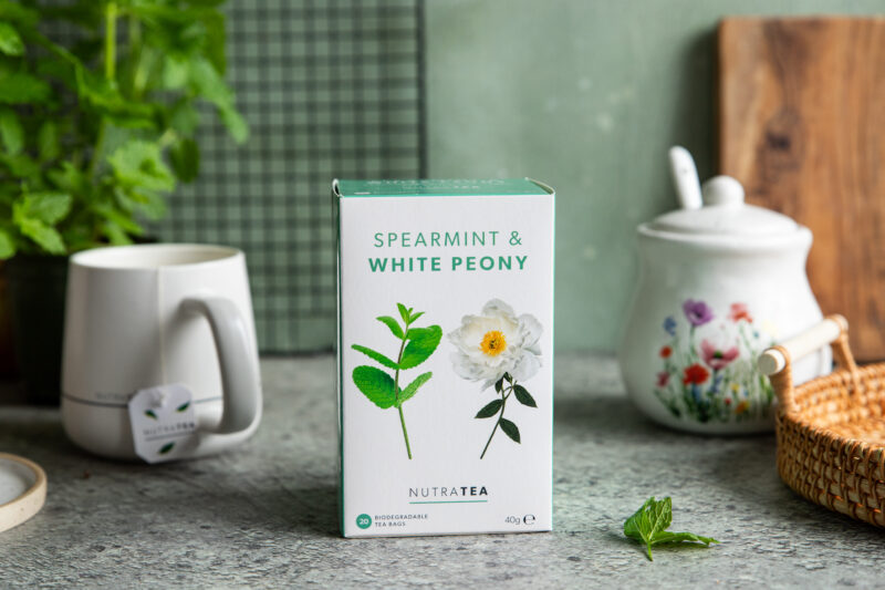NutraTea Spearmint & White Peony Herbal Tea Blend for PCOS