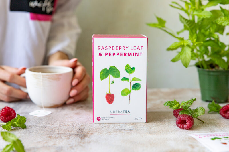 Naturally caffeine-free raspberry leaf tea