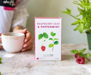 Naturally caffeine-free raspberry leaf tea