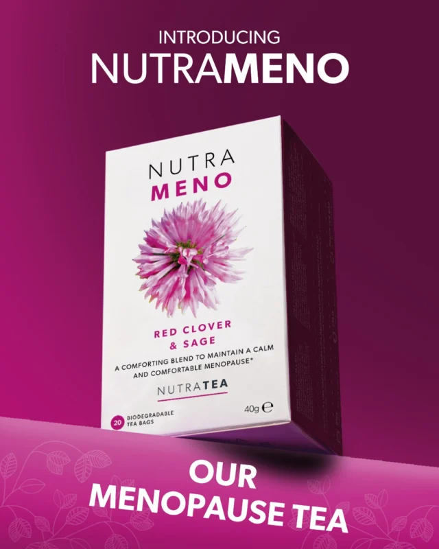 Feel balanced, supported, and empowered — naturally. 💛 
 
NutraMeno is our carefully formulated herbal blend designed to support women through every stage of the menopause journey. 

🌸 Red Clover helps maintain comfort during menopause 
🌿 Shatavari Root & Sage support hormonal balance and healthy menstruation 
🧘‍♀️ Lemon Balm & Feverfew help promote emotional wellbeing, calm, and mental clarity 

Blended with nourishing herbs like Raspberry Leaf, Nettle, and Dong Quai, NutraMeno is the gentle, functional way to ease discomforts and support your body—inside and out. 

✨ Sip daily to support mood, balance, and vitality. 
 
#NutraMeno #NutraTea #Menopause #MenopauseRelief #MenopauseSymptoms #HerbalTea #NaturalRemedies #HRT #WomensHealth #VeganFriendly #MenopauseSupport #HerbalWellness #HormoneBalance #FunctionalTea