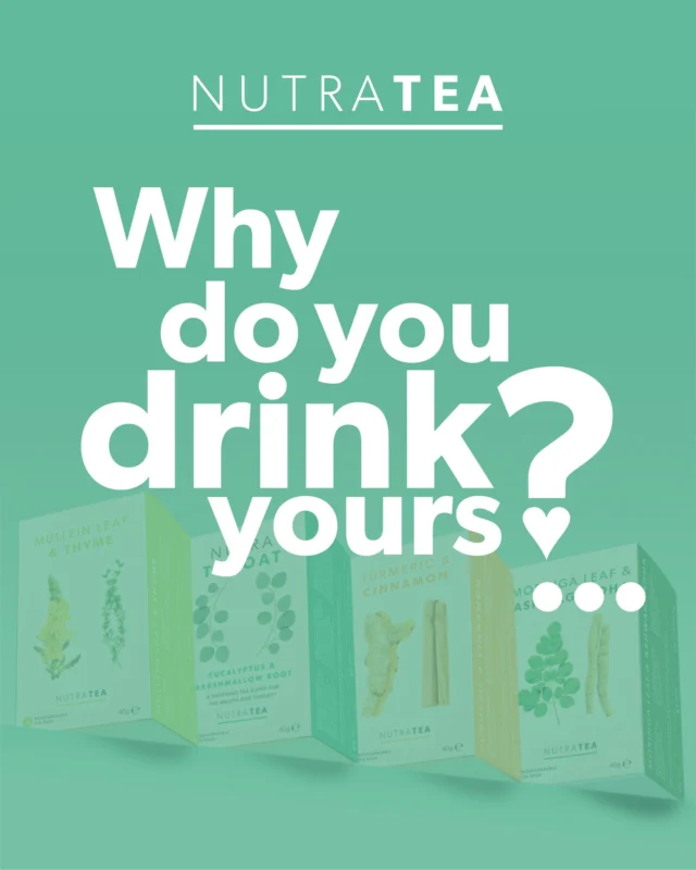 🫖 Why Do You Drink Yours? 🫖 

Whether it’s to soothe a scratchy throat, support your immune system, or stay balanced and focused – there’s a NutraTea blend for that. 

Swipe to discover why our customers turn to: 
🌿 Mullein Leaf & Thyme 
🗣️ NutraThroat 
✨ Turmeric & Cinnamon 
💪 Moringa Leaf & Ashwagandha 

Now it’s your turn! 💬 Tell us in the comments 📹 Share a video and tag us 📧 Or email your video to videos@nutratea.co.uk 

We’ll send you a FREE Tea Buddy to say thank you! 💚 

#WhyDoYouDrinkYours #NutraTea #FunctionalHerbalTea #TeaForWellbeing #HerbalTea #HerbalRemedies #NaturalIngredients #NaturesGoodness #FunctionalTea #BlendsWithBenefits #NaturalRemedies #Wellbeing #SelfCare #HealthyChoices #ToShareIsToLove
